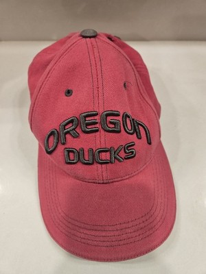 Oregon Ducks Baseball Logo Hat Cap Pink Grey Adjustable Embroidery 