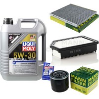 Mann Inspektionspaket 5L Liqui Moly Special Tec 5W-30 FüR KIA Rio 1.4 Cvvt 1.6