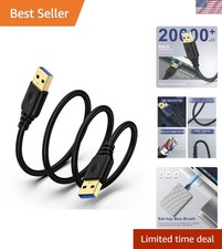 USB 3.0 Type A Male to Male Cable 6FT High Speed Data Transfer Computer Cord