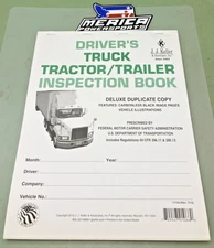 QTY 2 NEW GENUINE JJ KELLER DRIVER'S TRUCK TRACTOR/TRAILER INSPECTION BOOK 11724