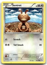 Sentret 81/106 Common Flashfire Pokemon Moderately Played