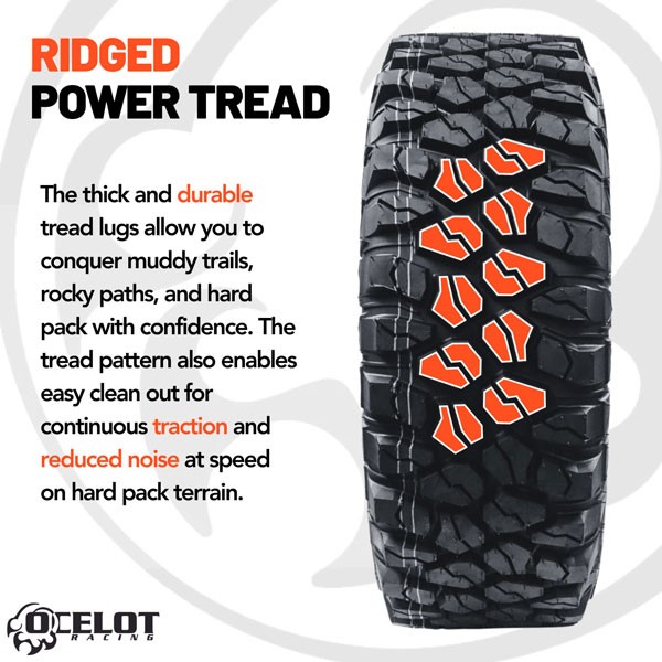 Ocelot XC729 R T ATV UTV Tire 32x10R14 8 Ply Radial All Terrain