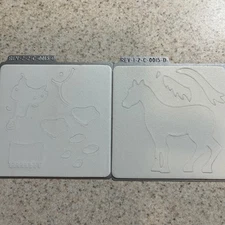 QuicKutz Horse C-0015-D 2- 4 X 4 Dies, Excellent Condition