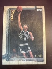 2025-26 Topps Flagship #265 George Gervin Wood San Antonio Spurs HOF 11/25
