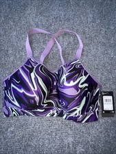 Under Armour Women's Purple BlackCrossback Medium Support Sports Bra -1X