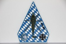Patch PVC, Bundeswehr, WTD 61, Sikorsky CH-53G, Manching, Rauten weiß-blau