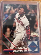 Ronald Acuna Jr. 2020 Topps Heritage MLB Sticker Collection Preview #8