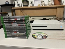 Xbox One S Bundle With 13x Games Power Cables No Controller Tested Used Working