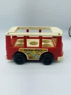 Vintage FISHER PRICE Little People Family Mini Bus 141 Play Toy Vehicle 1969 USA