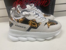 Versace Chain Reaction Baroque-Print Sneakers Size 38