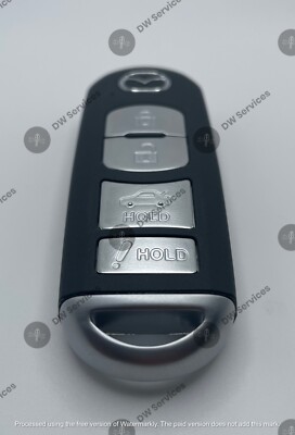 WAZSKE13D01 Remote Key OEM Mazda Smart Key Fob Remote For 2014-2018 Mazda 6 Sedan - New (Part WAZSKE13D01) With Free Key 2019 Mazda 3 Hatchback - Foto 4