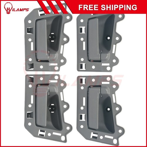 For 2005-2011 Jeep Grand Cherokee Set of 4 pcs Gray DS300-NS Inside Door Handle - Picture 2 of 9