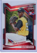 2022 Elite Extra Edition Prime Numbers B Die Cut Enyer Cepeda #174 #d 13/125