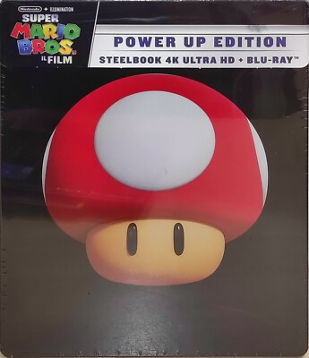 SUPER MARIO BROS - DER FILM - POWER UP EDITION - ITA ENG - STEELBOOK BLU-RAY + 4K