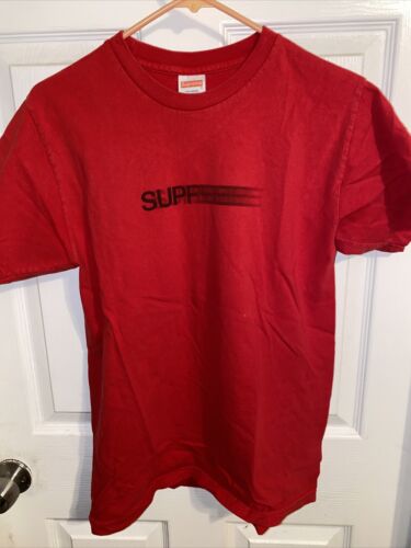 Supreme Motion Logo Tee Black 100% Authentic Worn Once - Gem