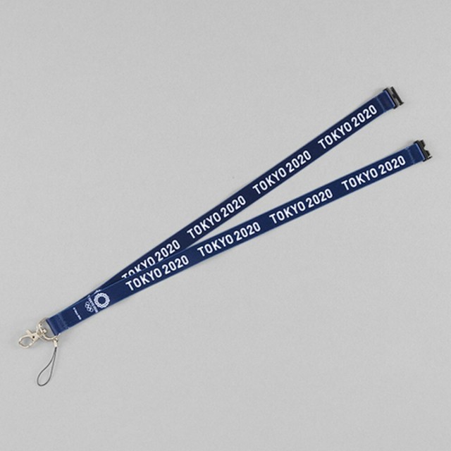 Tokyo 2020 Olympic Games Lanyard Basic 01 Navy Blue Official Licensed