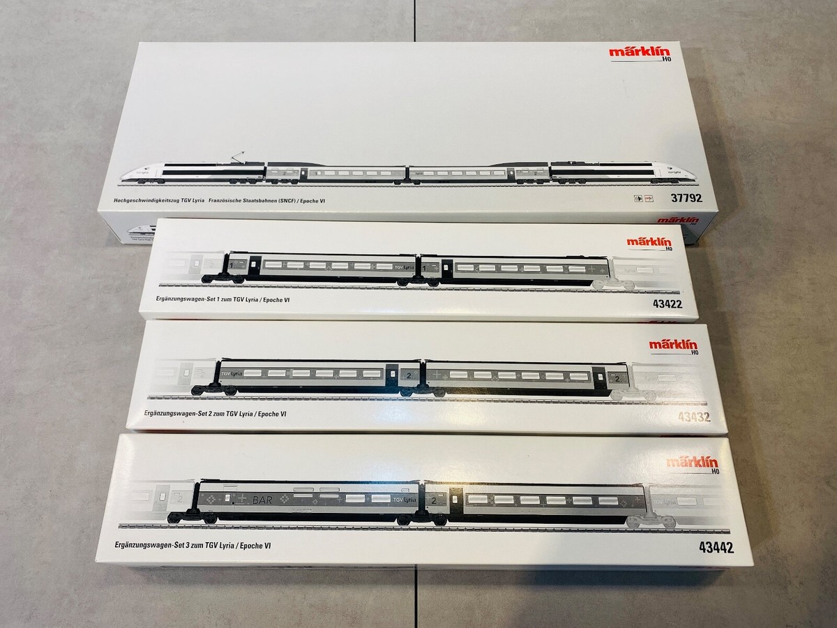 Märklin HO 37792 43422 43432 43442 TGV High Speed Train 10