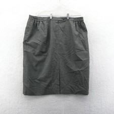 Jones New York Suit Skirt Womens 36 x 26 Business Preppy Professional Gray Split