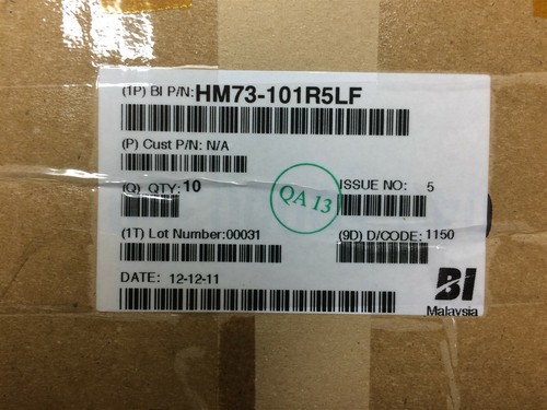 HM73-101R5LF TT ELECTRONICS FIXED IND 1.5UH 6.5A 8.3 MOHM 10 PIECES - Picture 2 of 2