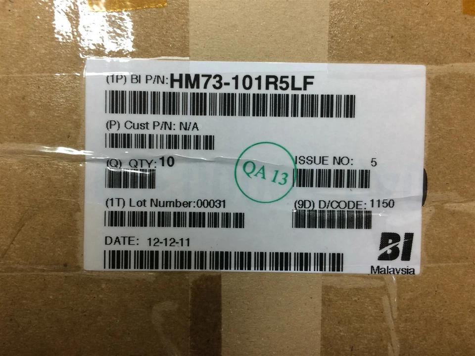 HM73-101R5LF TT ELECTRONICS FIXED IND 1.5UH 6.5A 8.3 MOHM 10 PIECES - Image 2 of 2