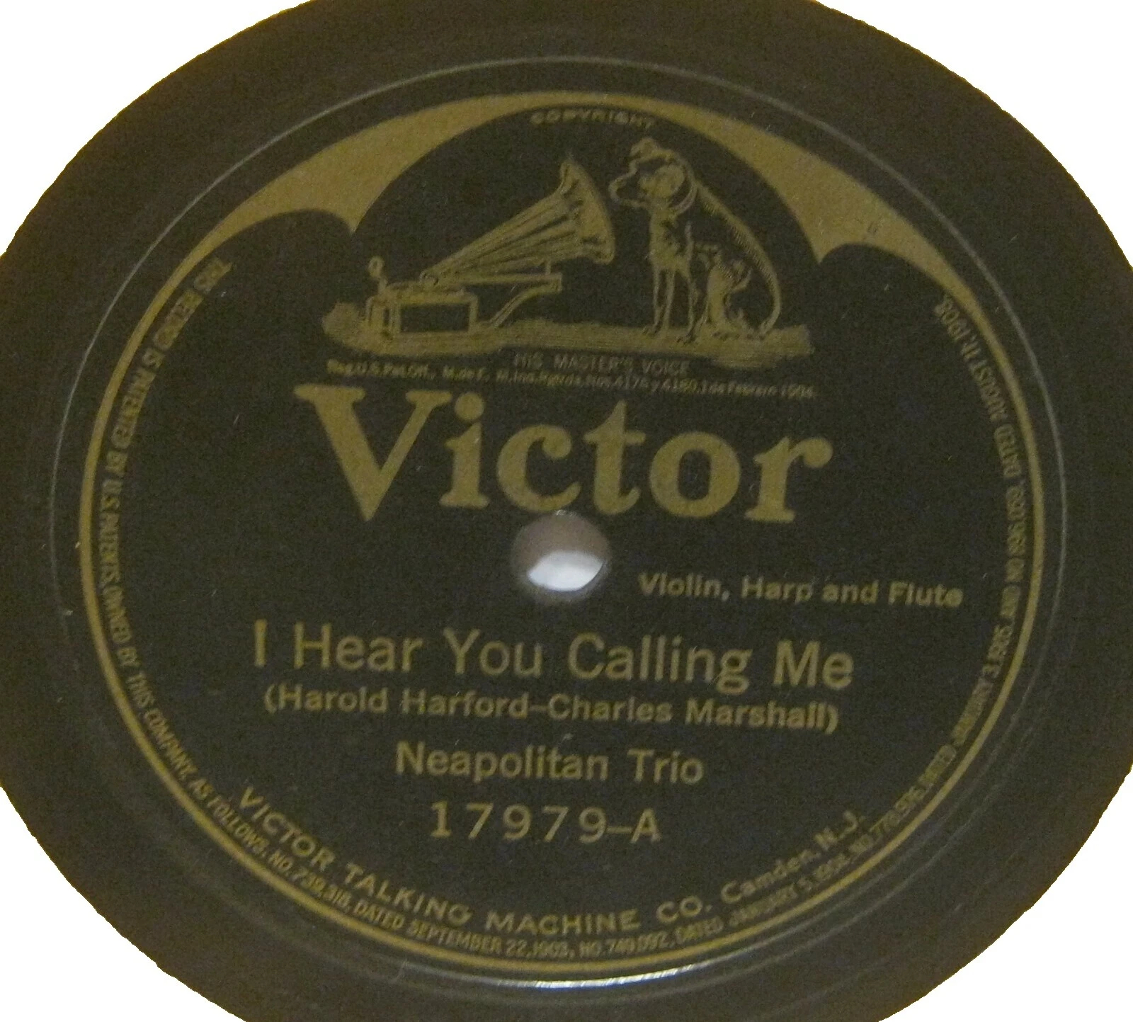 Excellent (EX) Grading Trio Classical 78 RPM Vinyl Records