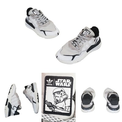 Rare Adidas Originals Nite Jogger X Star wars Storm trooper Sneakers SZ 6 Unisex