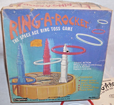 CRAGSTAN RING A ROCKET THE SPACE AGE RING TOSS GAME WORKS BOXED 1970
