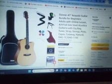 Donner DST-200 Designer Series 6-String Poplar Solid Electric Guitar - Black