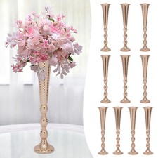 10 Pcs 23.6" Height Versatile Metal Wedding Centerpieces Vase 60 cm Metal Vase