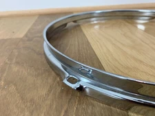 12" 4-Lug Rack Tom RIM HOOP Counterhoop Part Chrome Steel 90s 00s Student Drum