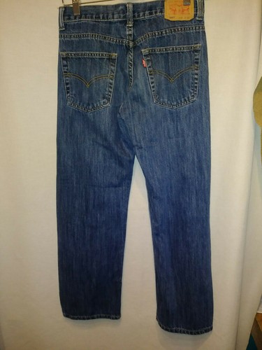 Jeans Levis 550 14 pulgadas talla niño (o niña) calce relajado lavado oscuro 28 cintura 27 pulgadas - Imagen 5 de 11