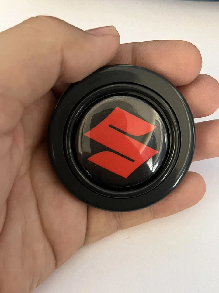 SUZUKI RED LOGO Horn Button for SPARCO OMP MOMO NARDI steering wheel - Image 4 of 4
