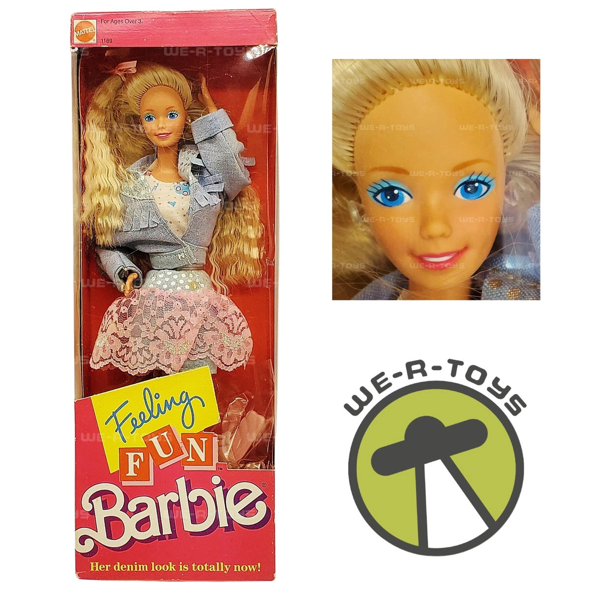 Barbie Feeling Fun Doll Denim Look 1988 Mattel #1189 NRFB | eBay