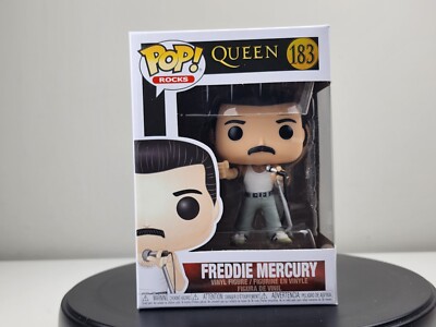 Funko Pop Queen Freddie Mercury Live Aid Figure w/ Protector