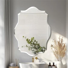 Irregular Decorative Wall Mirror Unframed Vanity Mirror for Bathroom Living Room