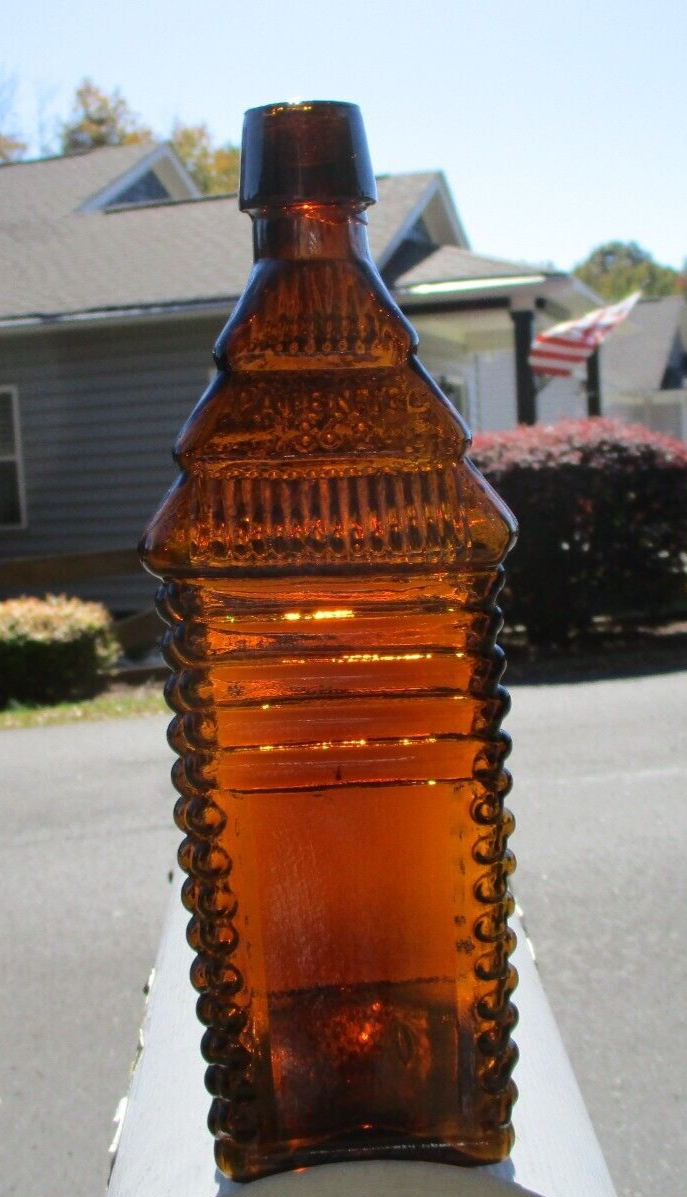 Antique DRAKES PLANTATION BITTERS BOTTLE 5 LOG PAT. 1869 / 62 " D 109