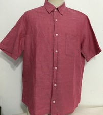Uniqlo Men's Short Sleeve Chambry Slim Fit Sz XL Botton Down 