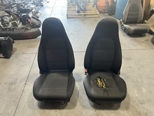 1999-2000 Mazda Miata Mx5 Oem Black Cloth Seats Left Right Set Nb 99-00 Read