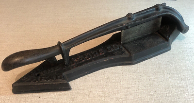Antique 16” Tobacco Cutter Guillotine Large Spear Head PJ Sorg C.1910  Original