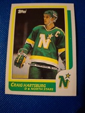 1986 CRAIG HARTSBURG TOPPS NHL HOCKEY CARD #12 MINNESOTA NORTHSTARS NORTH STARS