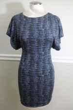 NWT CUT25 Women's Multi Feather Pattern Zip Up Dress Size 0 (DR500