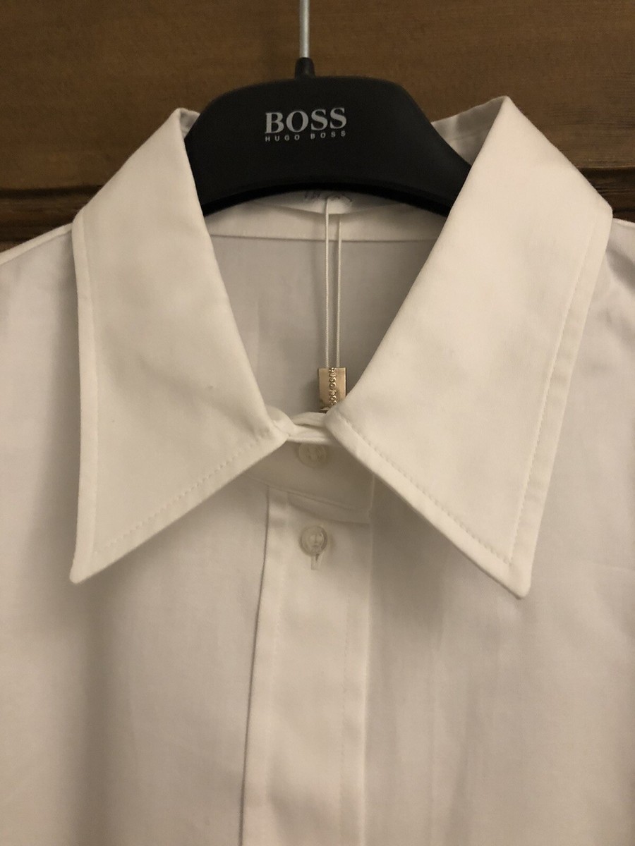 売れ筋商品|||ボス シャツ レディース トップス BASHINAH - Button-down blouse - white Calvin Klein Womens Poplin Long Sleeve Button Down Blouse