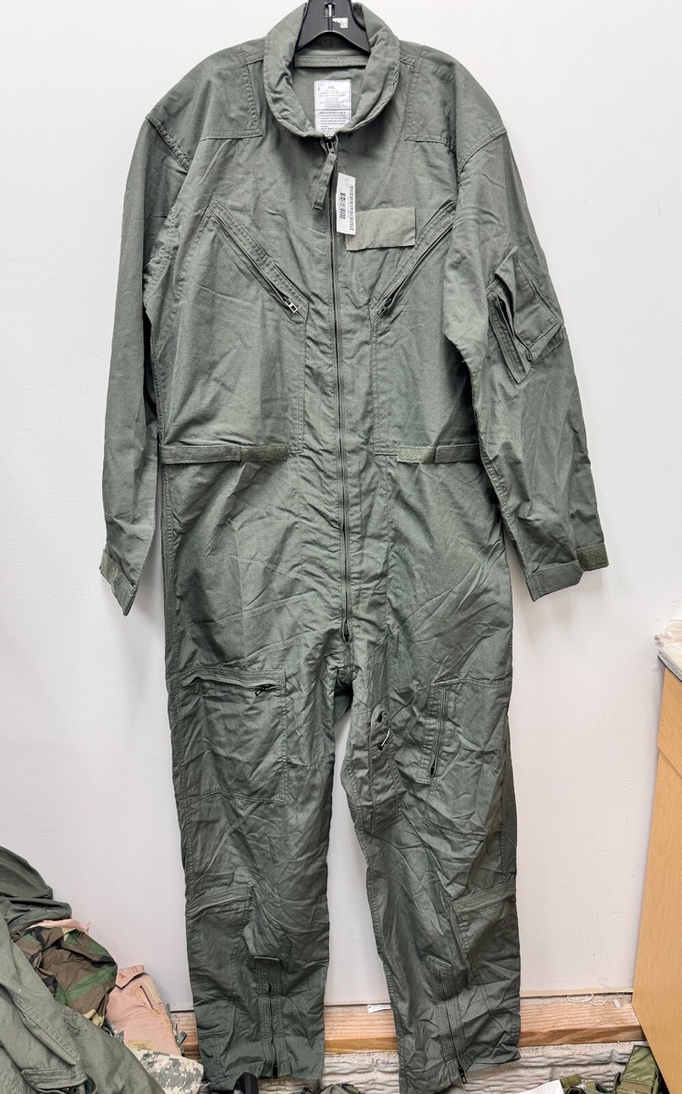 NEW GENUINE US AIR FORCE GREEN NOMEX FIRE RESISTANT FLIGHT SUIT