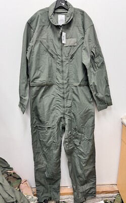 NEW GENUINE US AIR FORCE GREEN NOMEX FIRE RESISTANT FLIGHT SUIT