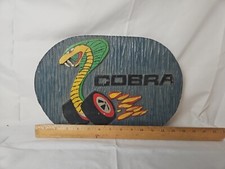13.5 X9.5 Ford Motors Cobra Jet Race Engine Adv Sign Wood 3d Bx5