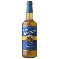 Torani Sugar Free Classic Hazelnut Syrup (750 mL), G-Classic, Hazelnut-sf