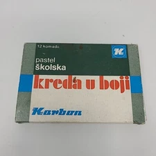 Vintage Karbon Kreda u boji Pastels Chalk like 12 piece Rare