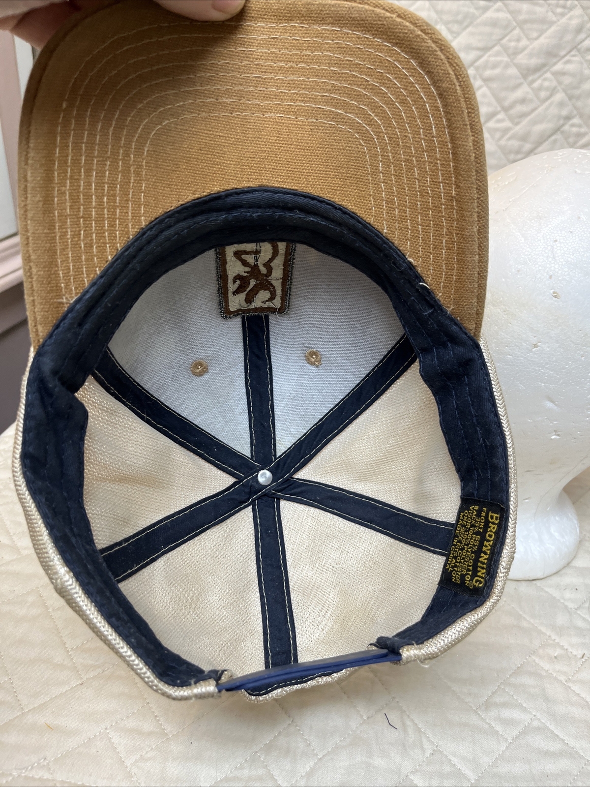 Browning Patch Mesh Trucker Hat Snapback Cap Duck… - image 12