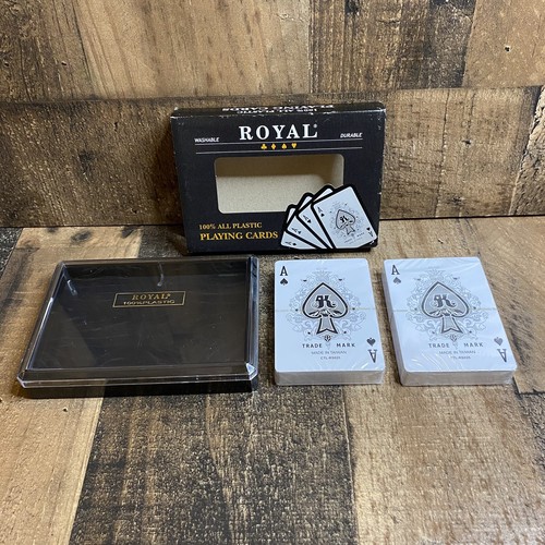 Royal Brand Playing Cards/2-Decks/Poker Size/100% Plastic Playing Cards/Free 🚢 - Picture 5 of 5