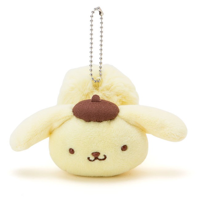 Japan Sanrio Pompompurin Plush Doll Keychain Mascot Charm | eBay